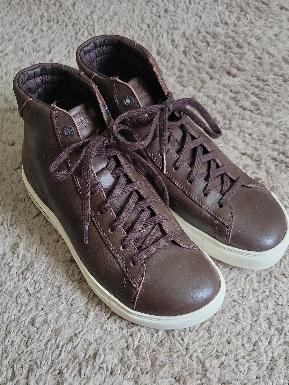 Birkenstock Bend Mid Size 36 Narrow Brown Leather Sneakers